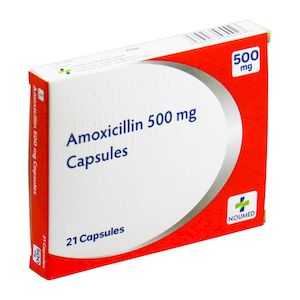 Amoxicillin and metronidazole, pill 3109