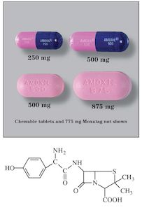 Amox clav strep, amoxicillin take with food